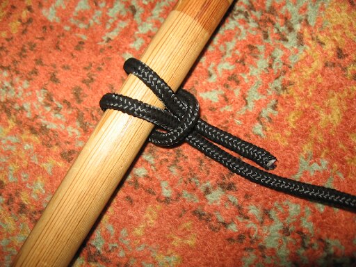 Prusik knot step 2