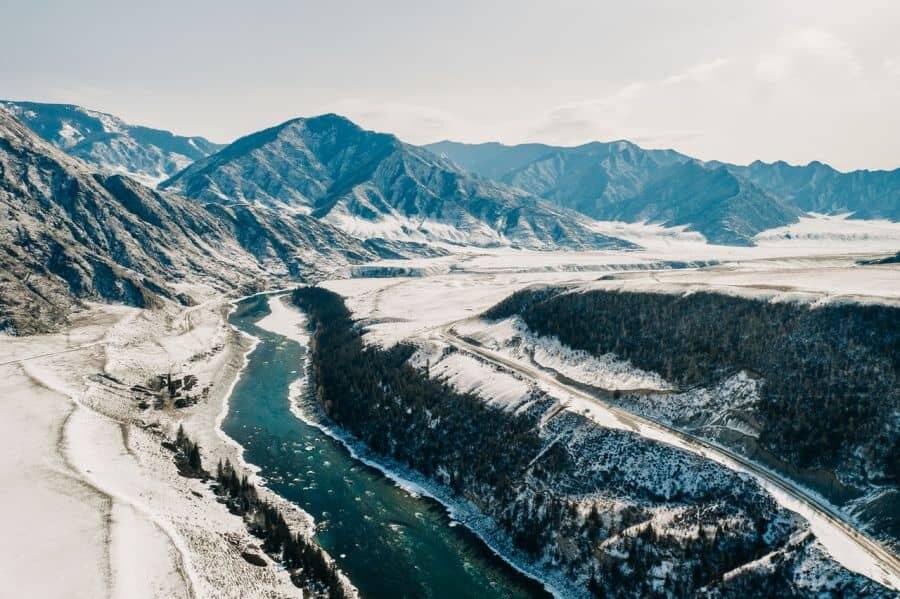 Breathtaking view of the snowy landscape