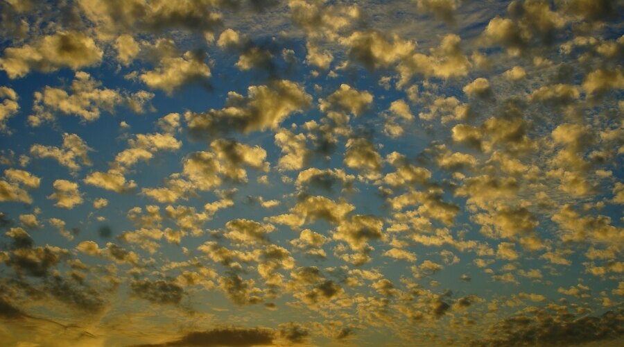 Altocumulus clouds 