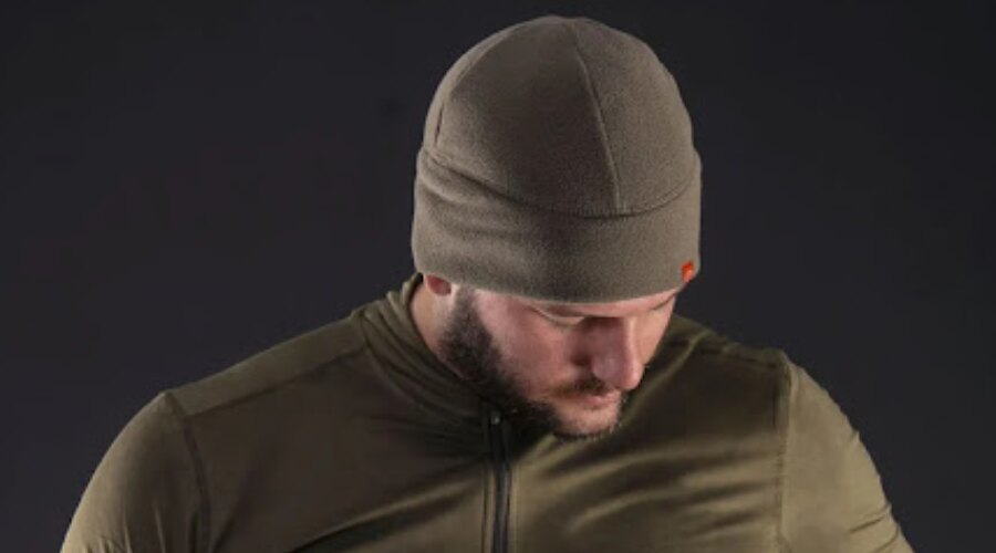 Man wearing fleece hat PENTAGON® Oros Watch Cap 