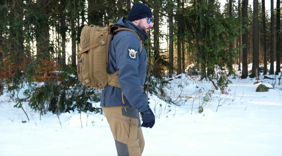 Man ready for winter tourism 