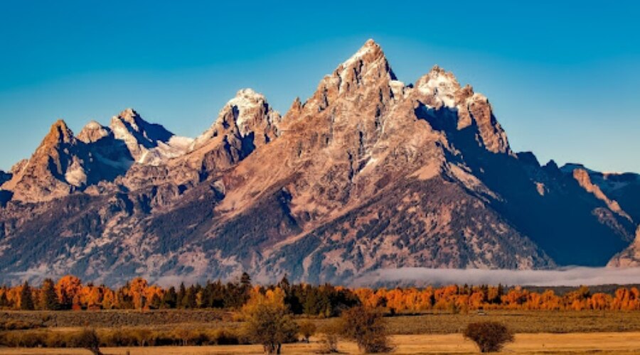 Mountains and blue sky