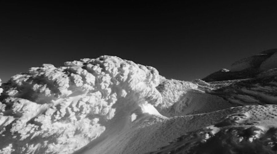 Snow on the mountains