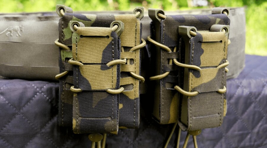 Tactical belt Tasmanian Tiger, pouches. Source: Rigad