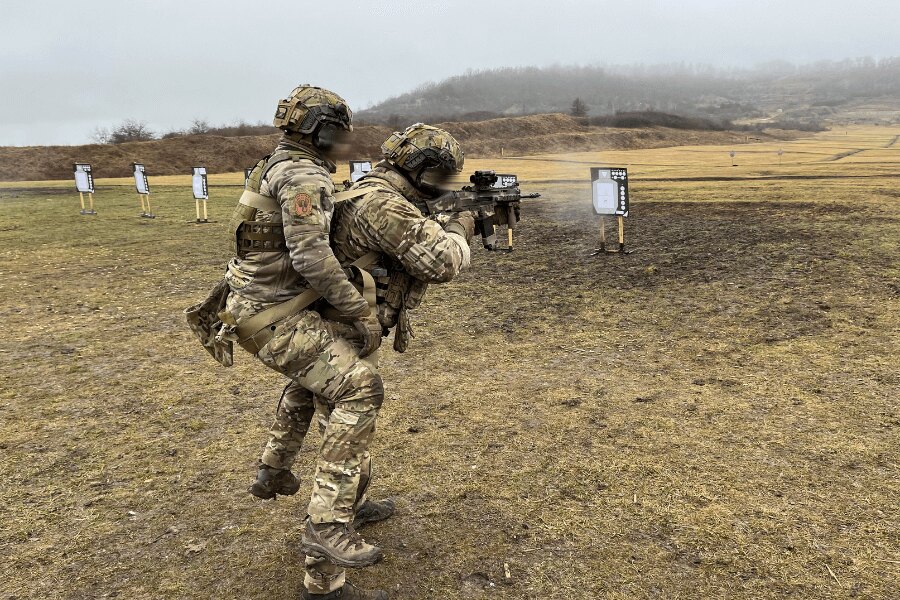 The Agilite BuddyStrap rescue harness during shooting