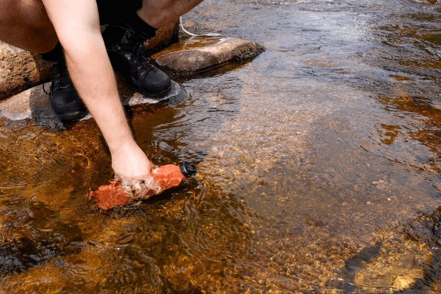 a foam water filter