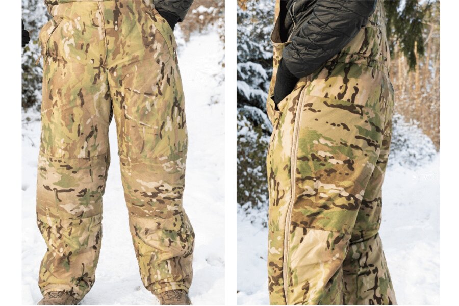 Sleeka Reversible Salopettes Snugpak – Full Leg Zip Pants. Side pockets. Source: L.G. (author)