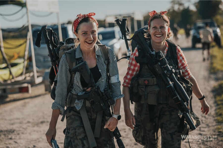 Women's team at the Light infantry competition. Source: wmasg.com, Klub Strzelających Inaczej - Lekka Piechota