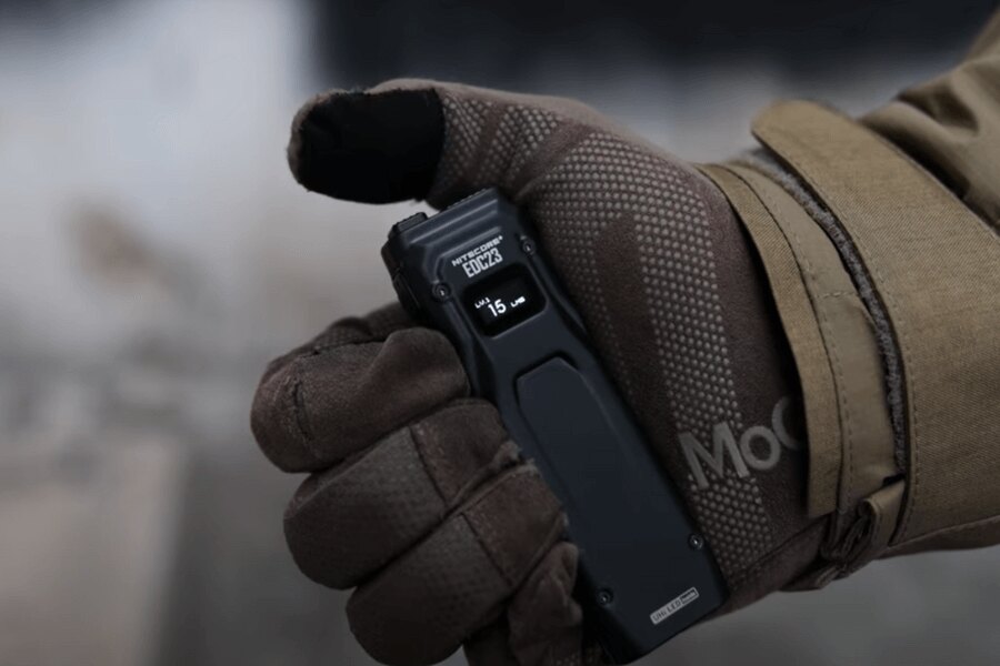 The Nitecore® EDC23 OLED display. Source: Rigad