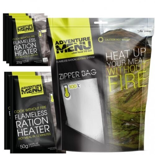 Adventure Menu® - ALL IN self-heating system (3x20g + 2x50g + zipper bag)