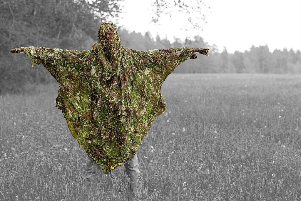 Camouflage Poncho Ghost Hoodie Ghosthood IRR