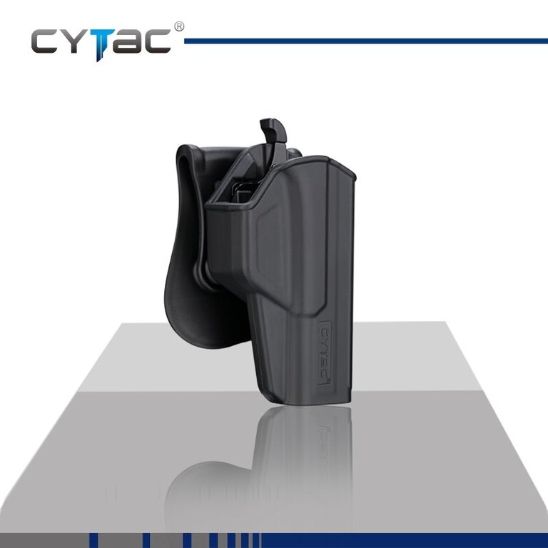 Cytac® T-ThumbSmart pistol holster for Glock 17 + universal cytac® magazine case - black