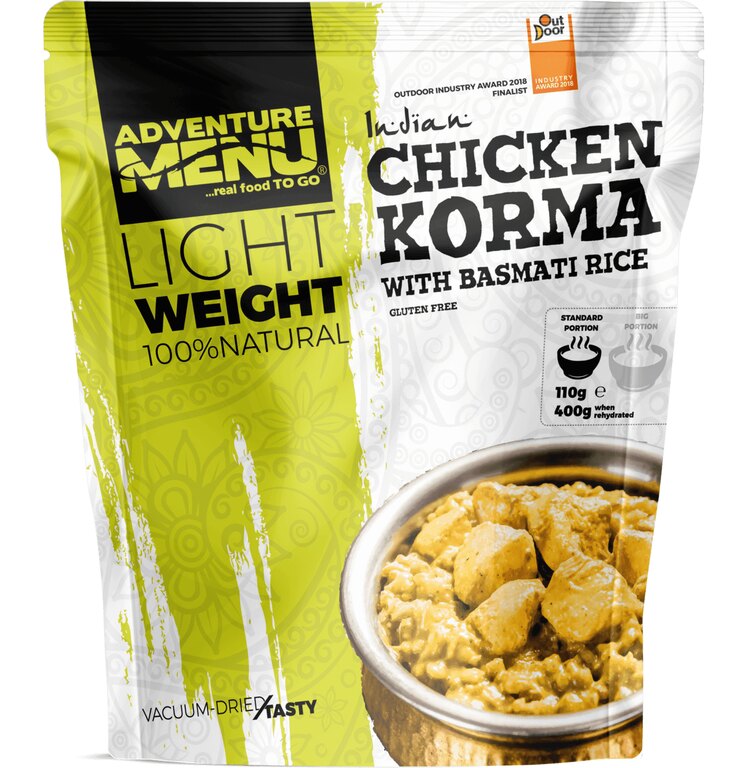 Dried Food Chicken Korma with basmati rice Adventure Menu®