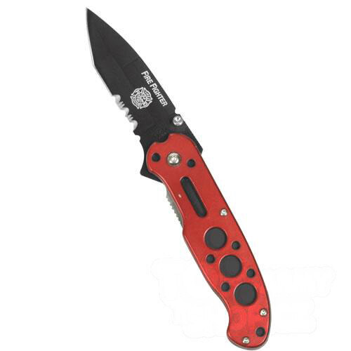 FIRE FIGHTER Mil-Tec® combined blade closing knife