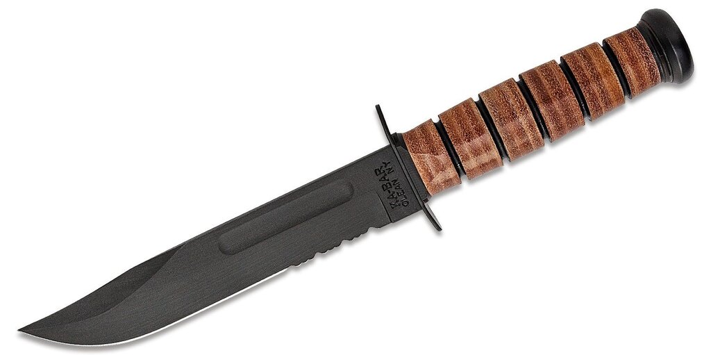 Fixed Blade USMC Fighting KA-BAR®, combo edge 