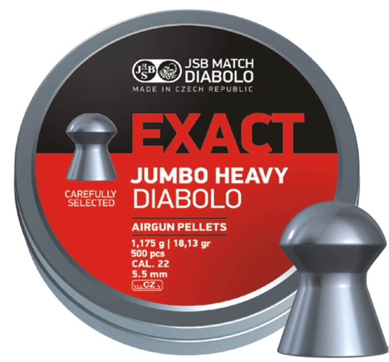 JSB® Exact Jumbo Heavy 5.52mm pellets / 250 pcs