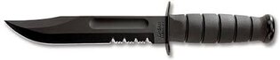 KA-BAR® 1212 fixed blade knife - black combo blade