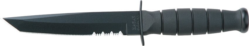 KA-BAR® 1255 fixed blade knife - Short Black Tanto combo blade