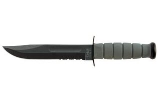 KA-BAR® 5012 fixed blade knife - Fighting-Utility Knife foliage green combo blade