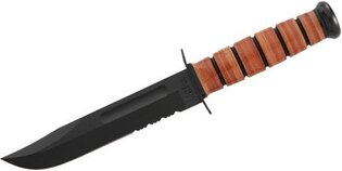 KA-BAR® USMC The Legend fixed blade knife - combo blade