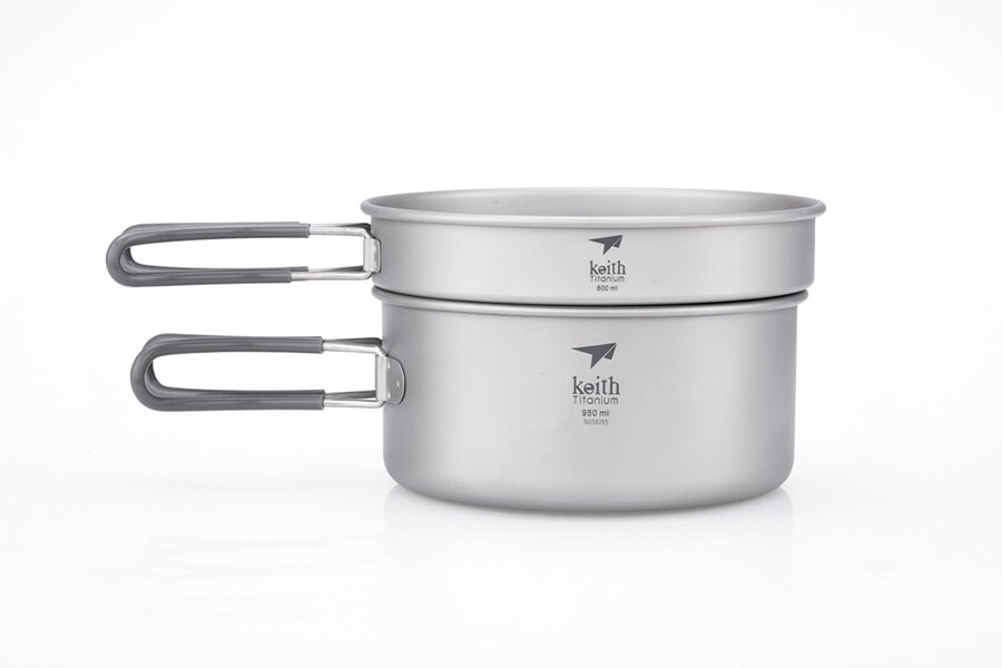 Keith® 950 ml, 600 ml 2 piece titanium cooking kit