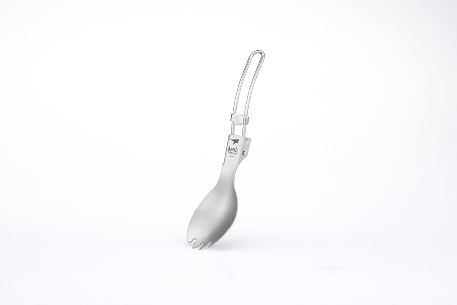 Keith® titanium folding spork