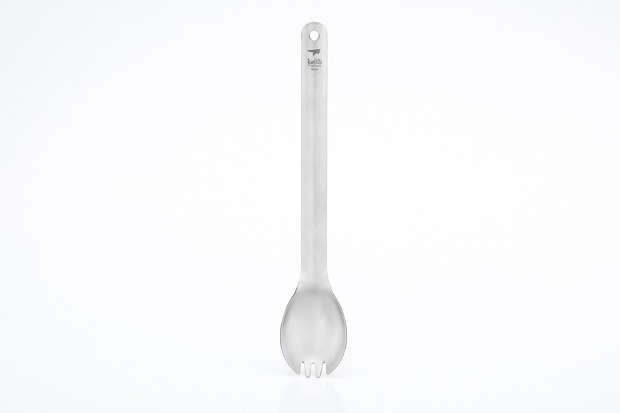 Keith® titanium spork with long handle