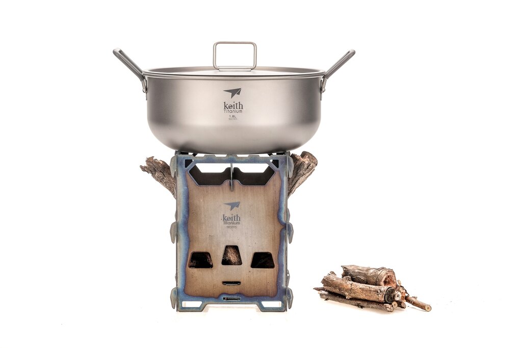 Keith® titanium stove - wood burning