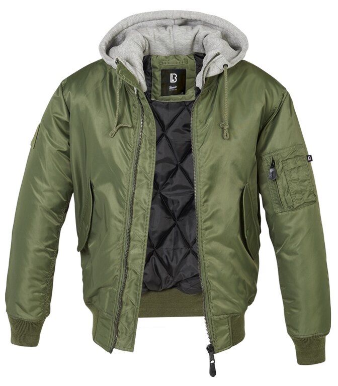 Ma1 hooded bomber jacket best sale