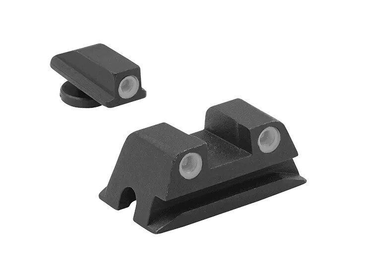 Meprolight® Tru-Dot® Fixed Pistol Set tritium sights / green front sight, green rear sight