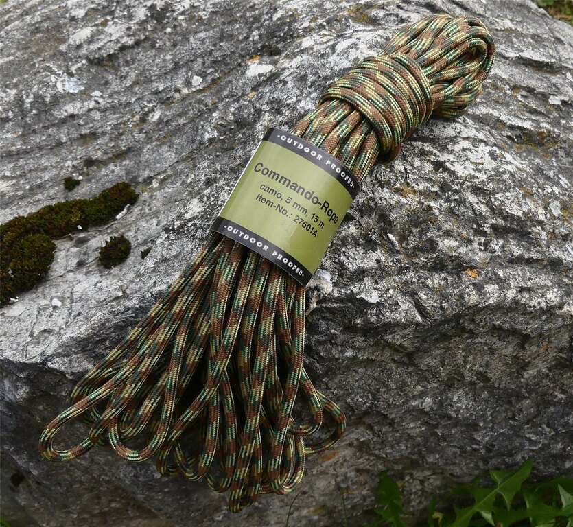 MFH® Commando rope 15 m × 5 mm