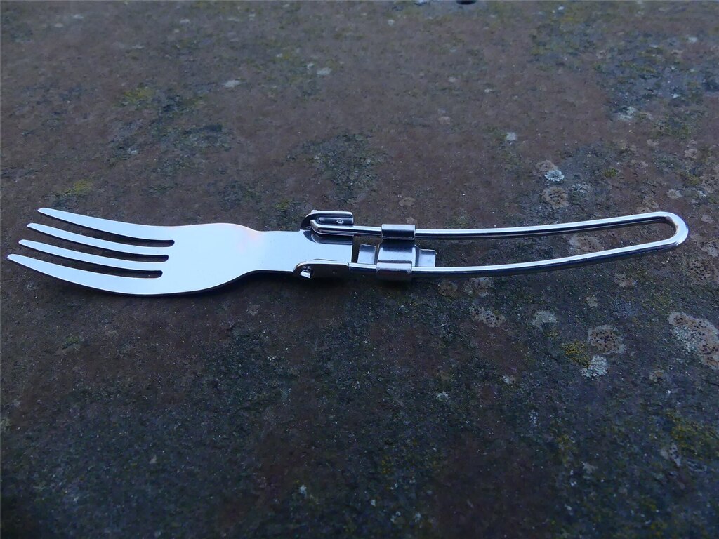 MFH® Folding Fork - Stainless steel 