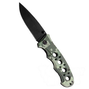 Mil-Tec® AT digital folding knife with perforated handle