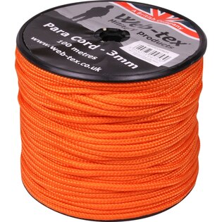 Paracord 100 Meter Roll Web-tex® 3 mm