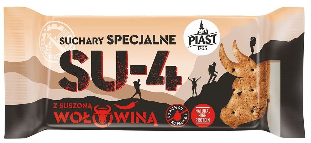 Piast® SU-4 special hardtacks, dried beef, 70 g