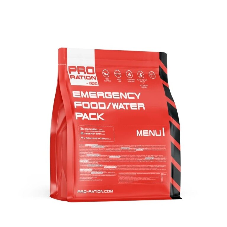 Pro Ration® Emergency Food / Water, MENU I