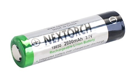 Rechargeable battery 18650 (2600 mAh) NexTorch®