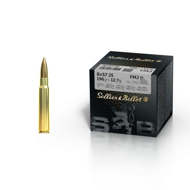 Sellier & Bellot® FMJ cartridges / 7×57 JS / 12.7g - 196 grs / 50 pcs