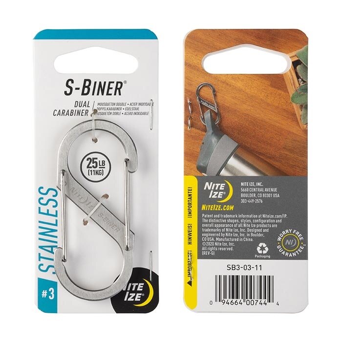 Stainless Steel Dual Carabiner S-Biner Nite Ize®