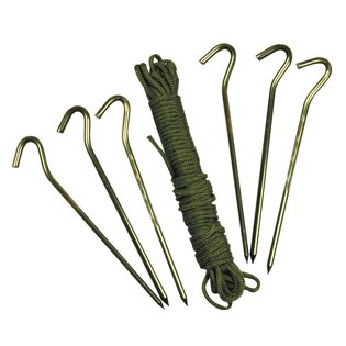 Web-Tex® anchoring set / 6× Al peg + 10 m paracord