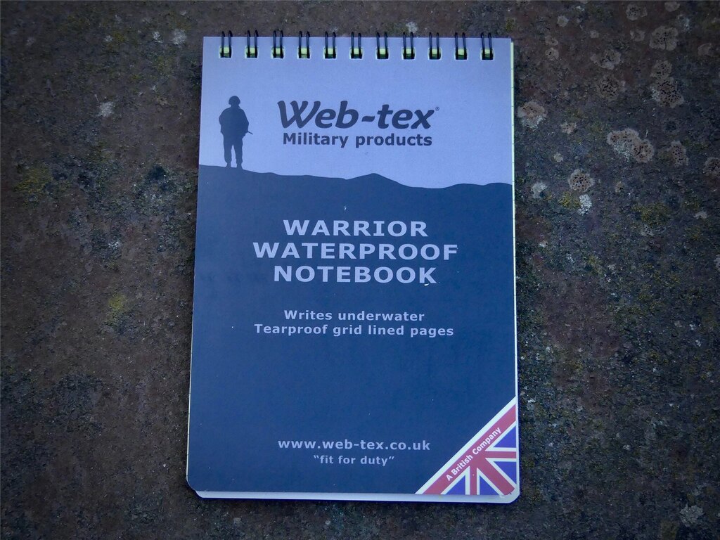 Web-Tex® Warrior Waterproof Notebook 